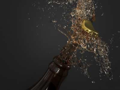 现代酒瓶3D模型下载